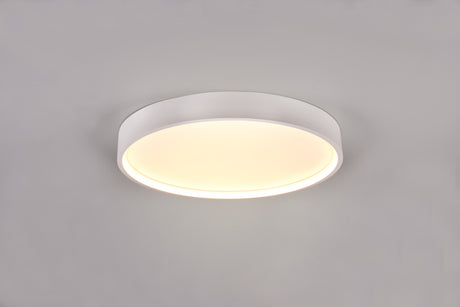 Plafón de techo Trio Doha LED blanco mate Ø45cm 641310231