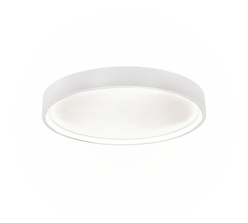 Plafón de techo Trio Doha LED blanco mate Ø45cm 641310231