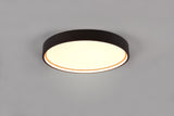 Plafón de techo Trio Doha LED negro mate Ø45cm 641310232