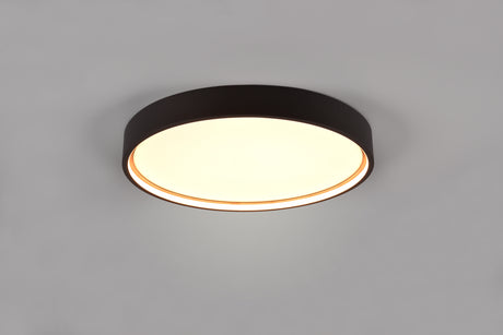 Plafón de techo Trio Doha LED negro mate Ø45cm 641310232