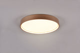 Plafón de techo Trio Doha LED marrón café Ø45cm 641310265