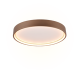 Plafón de techo Trio Doha LED marrón café Ø45cm 641310265