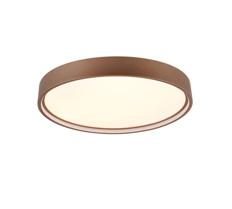 Plafón de techo Trio Doha LED marrón café Ø45cm 641310265