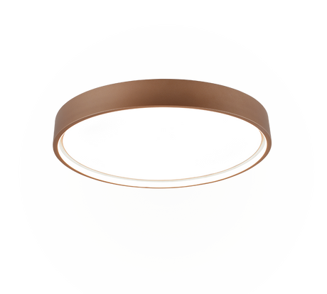 Plafón de techo Trio Doha LED marrón café Ø45cm 641310265