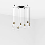Faro ART 7 luces Lámpara colgante oro viejo 64137-7L