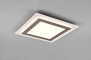 Plafón de techo Trio Morgan LED níquel mate CCT 45cm 641510207