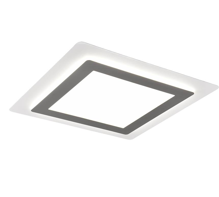 Plafón de techo Trio Morgan LED níquel mate CCT 45cm 641510207