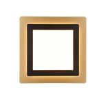Plafón de techo Trio Morgan LED negro y dorado CCT 45cm 641510280