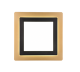 Plafón de techo Trio Morgan LED negro y dorado CCT 45cm 641510280