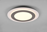 Plafón de techo Trio Morgan LED níquel mate CCT Ø45cm 641519207