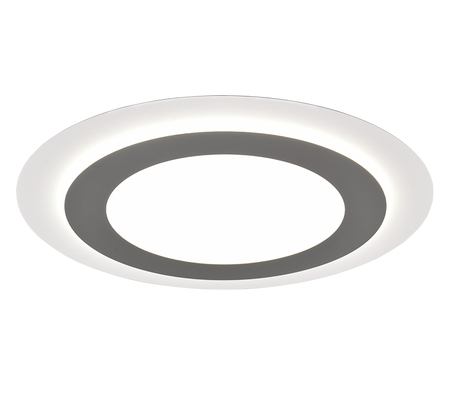 Plafón de techo Trio Morgan LED níquel mate CCT Ø45cm 641519207