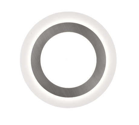 Plafón de techo Trio Morgan LED níquel mate CCT Ø45cm 641519207