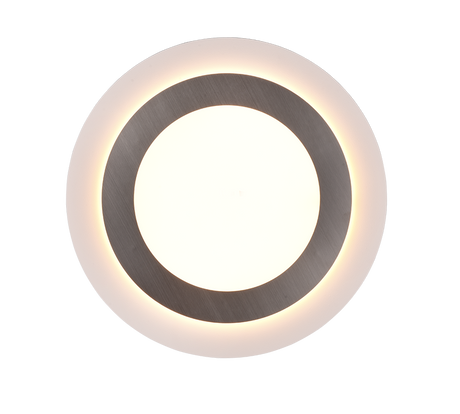 Plafón de techo Trio Morgan LED níquel mate CCT Ø45cm 641519207