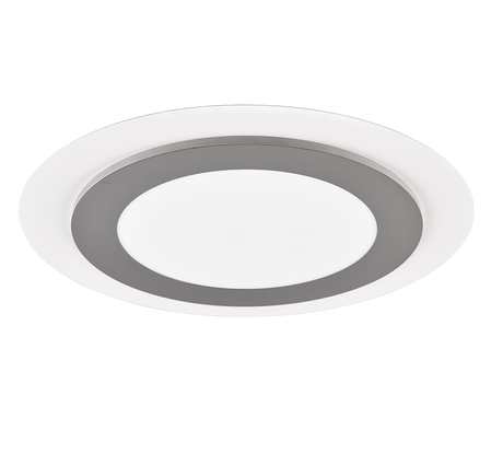 Plafón de techo Trio Morgan LED níquel mate CCT Ø45cm 641519207