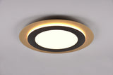 Plafón de techo Trio Morgan LED negro y dorado CCT Ø45cm 641519280