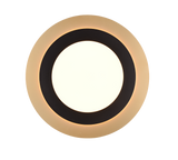 Plafón de techo Trio Morgan LED negro y dorado CCT Ø45cm 641519280