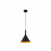 Lámpara de techo colgante Faro Pam LED oro 3000K Ø25cm 64162