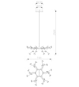 Lámpara de techo Liquidacion-1 Dto 70% Mantra negro 6417