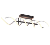 Plafón de techo Trio Sequence grande LED aluminio pulido regulable 90cm 641810205 - vista 2