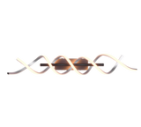 Plafón de techo Trio Sequence grande LED aluminio pulido regulable 90cm 641810205 - vista 5