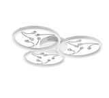 Plafón de techo Trio Groovy LED blanco mate 4000K Ø62cm 642110331