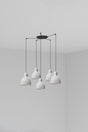 Lámpara de techo colgante Faro Venice 5 luces E27 LED blanco brillo 64255-124-5L