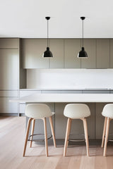 Lámpara de techo colgante Faro Venice E27 LED negro brillo 64255-125