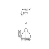 Lámpara de techo colgante Faro Venice E27 LED rosa brillo 64255-126