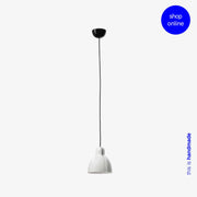 Lámpara de techo colgante Faro Venice grande E27 blanco brillo 64255