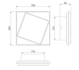 Mantra Dakla Aplique LED  blanco 6426