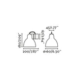 Faro VENICE Lámpara aplique blanca 64270