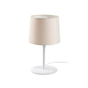 Lámpara de mesa Faro Conga E27 48,5cm blanco y beige — ref. 64310-05 (1)