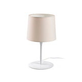 Lámpara de mesa Faro Conga E27 48,5cm blanco y beige — ref. 64310-05 (1)