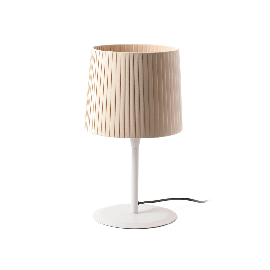 Faro SAMBA Lámpara sobremesa blanca/encintada beige 64310-38