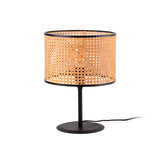 Faro MAMBO Lámpara sobremesa negra/ratán 64311-48