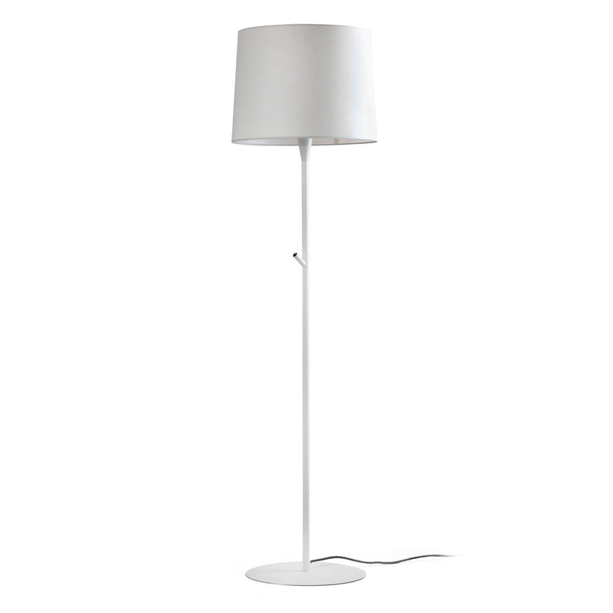 Lámpara de pie salón Faro Conga E27 blanco y blanco — ref. 64312-07 (1)