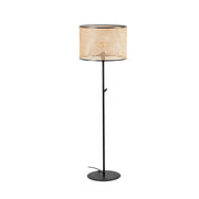 Lámpara de pie salón Faro Mambo E27 ratán 64313-49