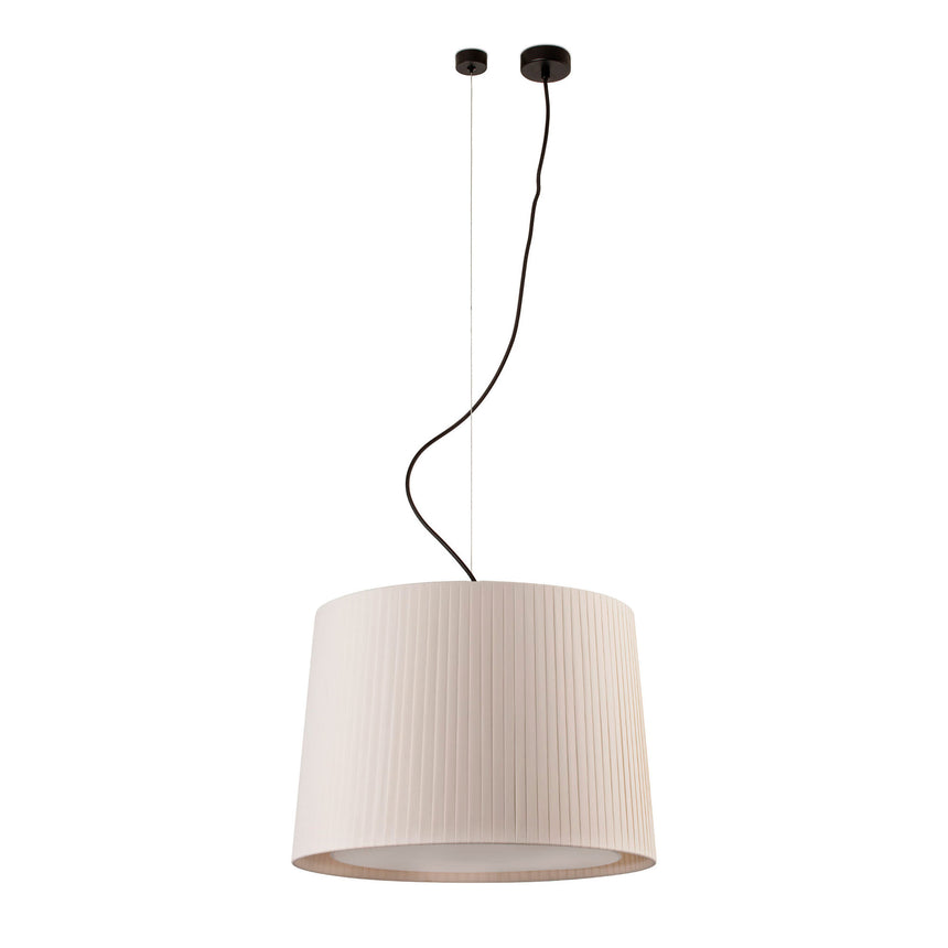 Faro SAMBA Lámpara colgante negra/encintada beige ø450 64314-44