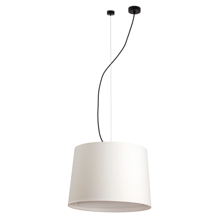 Faro CONGA Lámpara colgante negra/beige ø450 64314-55