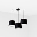 Lámpara de techo colgante Faro Conga grande 3 luces E27 negro — ref. 64314-56-3L (1)