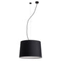 Lámpara de techo colgante Faro Conga E27 negro y negro 64314-56