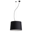 Lámpara de techo colgante Faro Conga E27 negro y negro 64314-56