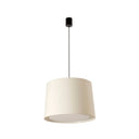 Lámpara de techo colgante Faro Conga grande E27 negro y blanco — ref. 64315-54 (1)