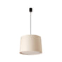 Lámpara de techo colgante Faro Conga grande E27 negro y beige 64315-55