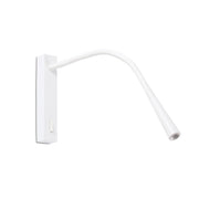 Lámpara de pared aplique Faro Flin con lector LED blanco mate 3000K 64318
