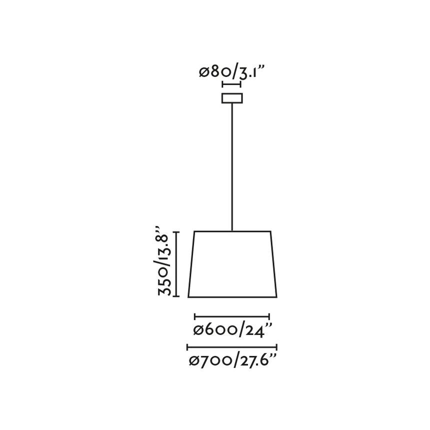 Lámpara de techo colgante Faro Samba E27 LED negro y beige Ø70cm 64329-154