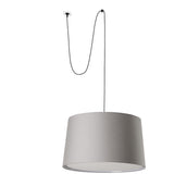 Lámpara de techo colgante Faro Windsor E27 LED negro y gris Ø64cm 64331-132