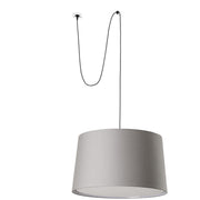 Lámpara de techo colgante Faro Windsor E27 negro y gris Ø64cm 64331-132