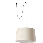 Lámpara de techo colgante Faro Windsor E27 yute Ø64cm 64331-153