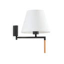 Lámpara de pared aplique Faro Ron E27 blanco 64400-10